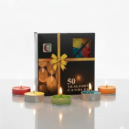 cw Chirag Multicolour Tealight candles | Ideal for Decoration, Pooja, Diwali Candle-picture-23