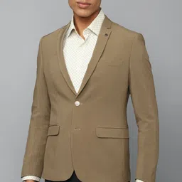 allen solly Men Solid Single Breasted Formal Blazer-picture-26