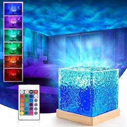 royal enterprise Night Projector Lamp, 3D Water Wave Effect, Led Projection Lamp for Bedroom Night Lamp-picture-27