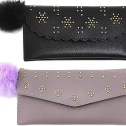 mahabal Casual, Party, Formal Black, Purple Clutch-picture-30