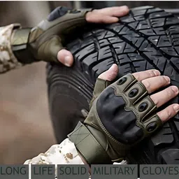 devyamii Heavy Duty Tactical Gloves with Rubber Knuckle Protection – Safety Grip Gear Golf Gloves-picture-48