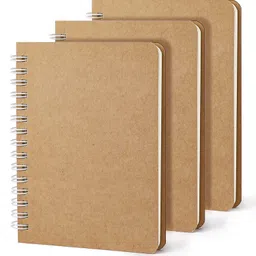 twone Pocket Wirebound Subject Notebooks, College Spiral Travel Writing Journals A6 Notebook Blank 60 Pages image 1