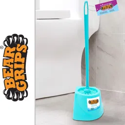 bear grips Premium Round Toilet brush with stand with Holder image 4