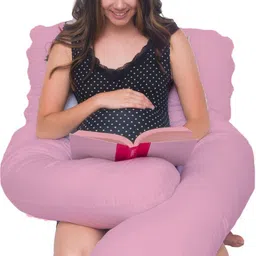 linenovation Microfibre Pregnancy Pillow Pack of 1 Solid image 3