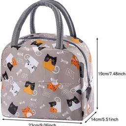 sluzoo Insulated Lunch/Tiffin Bag Leakproof Hot/Cold for Office,School unisex Waterproof Lunch Bag image 4