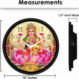 piploda crafts Analog 20 cm X 20 cm Wall Clock image 2