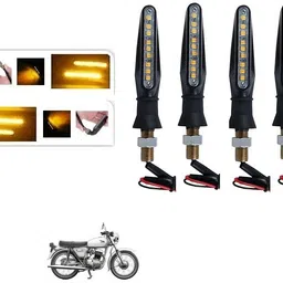 prime zone Front, Rear LED Indicator Light for Bajaj, Hero, Honda, TVS, Suzuki, Universal For Bike Universal For Bike-picture-26