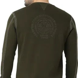 spykar Men Full Sleeve Solid Sweatshirt image 5