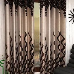 home sizzler 153 cm (5 ft) Polyester Semi Transparent Window Curtain (Pack Of 2)-picture-20