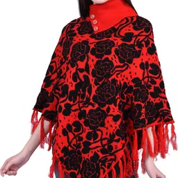 ewools Women Winter Wear Woolen Poncho-picture-17