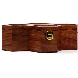 creation india craft Wooden Watch Box for Men, Watch Display Case, Handmade Watch Storage Organizer Watch Box image 3