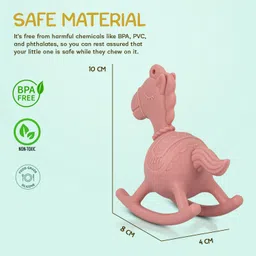 baybee Molar Silicone Teether for Baby Food Grade BPA Free Pacifier for Toddler 6Month Teether image 5