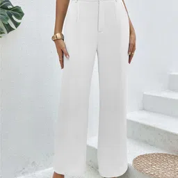 kronmenien Women Regular Fit Multicolor Lycra Blend Trousers image 1