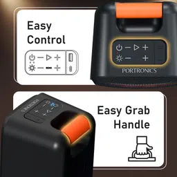 Portronics 30W Apollo 30 Bluetooth V5.4 Portable Speaker,Wireless Karaoke Mic,ECHO Control 30 W Bluetooth Party Speaker image 5