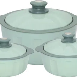 HOTFEAST Casserole Set with Lockable Lid for Serving, gifting and Multi Use Pack of 3 Serve Casserole Set-image-53