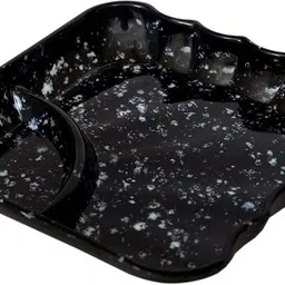 ps smart shopping Melamine Plates Food Dish/plate/ Chat Nasta /Snack/plates set 6 Sectioned Plate image 3