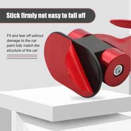 autobizarre Car Dummy Red Tow Hook Anchor T-Shaped Vehicle Towing Hook for Car Decoration Front and Rear Mount Towing Hook image 4
