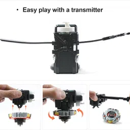 battlekid BB 114 VARIERS D:D Metal Series Bey set With Launcher image 5