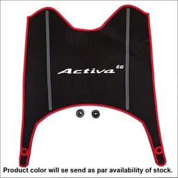 tmride Premium Quality Activa 6G Scoty Washable Foot Mat Honda Activa 6G Two Wheeler Mat image 1