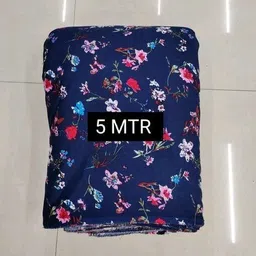 Unstitched Crepe Kurta Fabric Floral Print-image-45