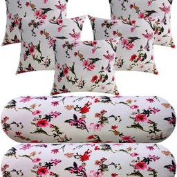gkm Microfibre Floral Bolster Pack of 7 image 1