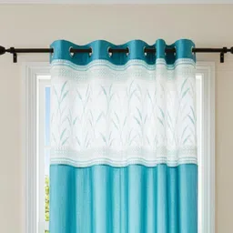 mitrstore 152.4 cm (5 ft) Window Polyester Room Darkening Curtain Single Curtain image 3