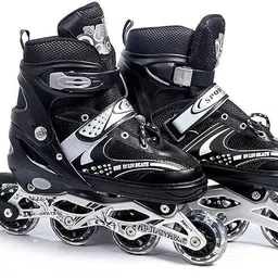 countrylink inLine Roller Skates with Size Adjustable with LED Flash Lights(1Pair) In-line Skates - Size 8-11 UK image 1