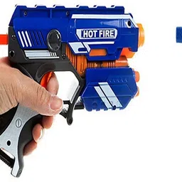 bgs Blaze Storm Manual Soft Bullet Shooting Gun Toy with 10 Safe Foam Bullet for Kids ( Multicolor ) Guns & Darts image 3