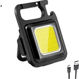 zyrian Keychain Led Light with Bottle Opener, Magnetic Base and Folding Mini 500Lumens 2 hrs Lantern Emergency Light-picture-27