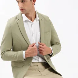 showoffff Men Solid Single Breasted Casual Blazer-picture-10