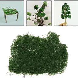 bm retail Artificial Foam Grass Powder for Craft Decoration (Green)(100 GRAM) image 3