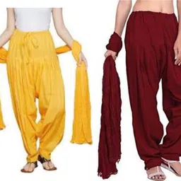 ushagarments Cotton Solid Patiala-picture-10