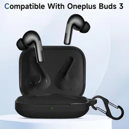 WELFO Silicone Press and Release Earbuds Case For Oneplus Buds 3 image 2