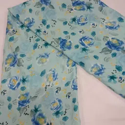 sanju Unstitched Crepe Kurta Fabric Printed image 5