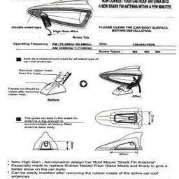 forsons shark_fin_white_kia seltos shark_fin_white_kia seltos Satellite Vehicle Antenna image 5