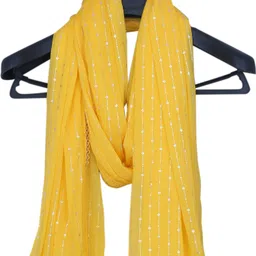 trendz hack Chiffon Printed Yellow Women Dupatta-picture-12