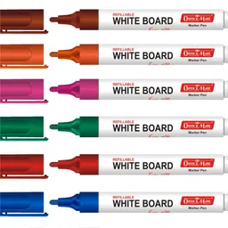 soni officemate Refillable Whiteboard Marker (Pack of 8) PP Box image 2