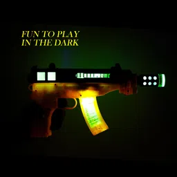 wishkey Pretend Play Laser Sound Vibrating Gun Toy with Infrared Light and Sound Effects Guns & Darts image 5