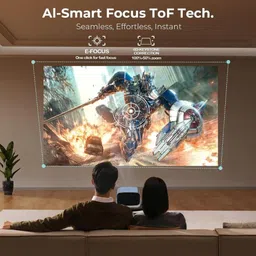 Maizic Smarthome CineCast Pro Smart LED Projector, 18000 Lumens, 4K Support, 170 Inch Screen Size (18000 lm / 1 Speaker / Wireless / Remote Controller) Portable Projector image 5