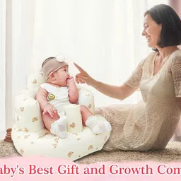 zaego best product Inflatable Baby Seat Babies 3 Months, Camping, Travel, Garden Use. Inflatable Sofa/ Chair image 3