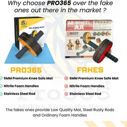 pro365 Home Gym Ab Roller Indoor Ab Wheel for Abs Workouts Exercise 6 Month Warranty Ab Exerciser image 4