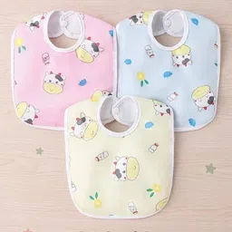 Baby Button Bibs Apron (Pack of 3)-image-26