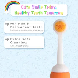 care cub Kids Bear Toothbrush with Adorable Animal Handle Soft for Little Teeth Ultra Soft Toothbrush image 2