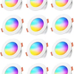 vedrid 9 Watt jelly 7 IN 1 Colour Round Led Down Light (Pack of 12) Downlighter Ceiling Light Ceiling Lamp-picture-24