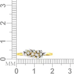 avsar Real Gold & DIAMOND RING 18kt Diamond Yellow Gold ring image 5