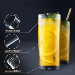 rokery (Pack of 3) drinking glasses is easy_New Glass Set Water/Juice Glass image 2