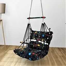 jd enterpeise Premium Cotton Swing 1-5Year Folding & Washable With Safety Belt Indoor-Outdoor Swings-picture-31