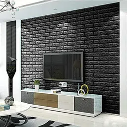 wollzo Vinyl Classics Black Wallpaper image 3
