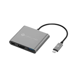 NOVOO 3-in-1 USB 3.0 Type C to USB 3.0 Type C, USB 3.0 Type A, HDMI Type A USB Hub (Supports 4K Resolution, Dark Grey)-picture-17