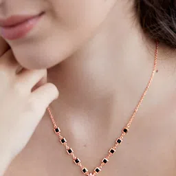 AIKA BY MINUTIAE Rose Gold-Plated Mangalsutra image 1